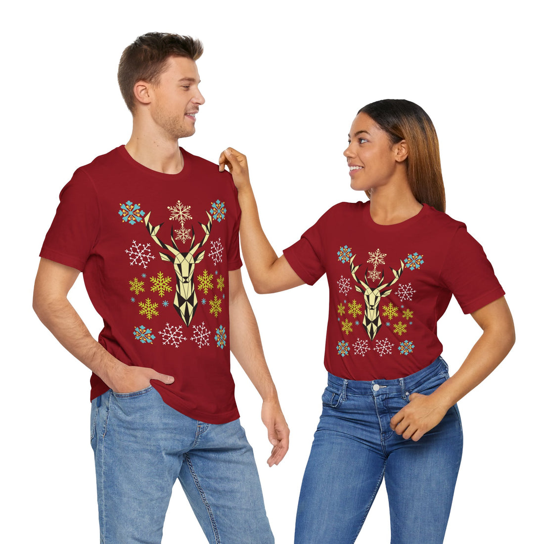 Stag Print Unisex Jersey Tee