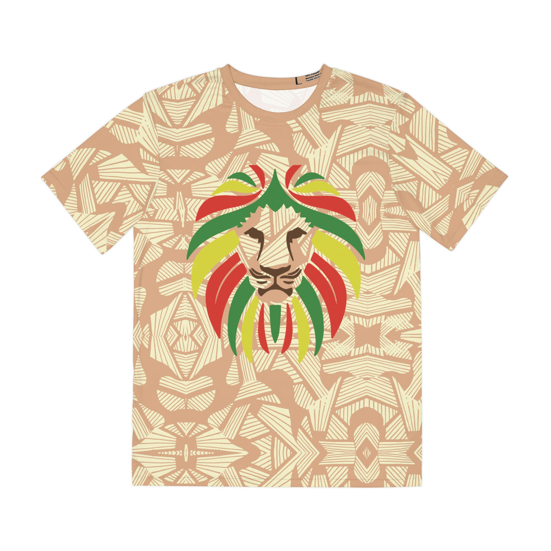Tumbleweed Men's Rasta Lion Portrait Polyester Tee (AOP)