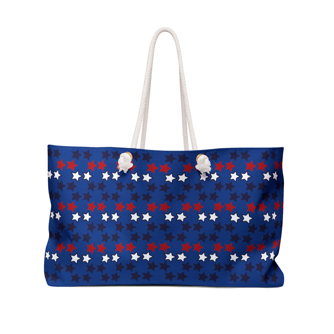 Royal Blue Starry Weekender Tote Bag