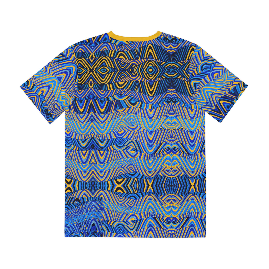 Yellow Sonic Men's Polyester Tee (AOP)