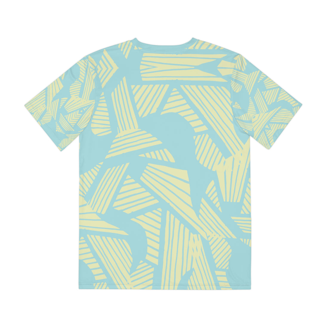 Icy Blue Cool Cat Men's Polyester Tee (AOP)