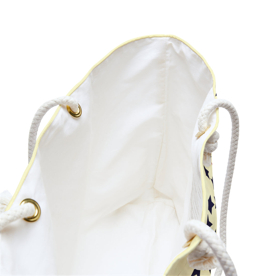 Cream Starry Weekender Tote Bag