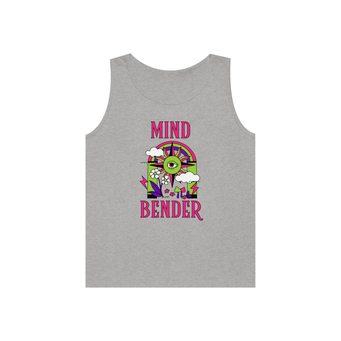 Mind Bender Psychedelic Print Unisex Tank Top