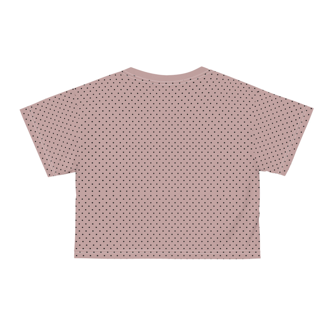 Taupe Eve Core AOP Crop Tee