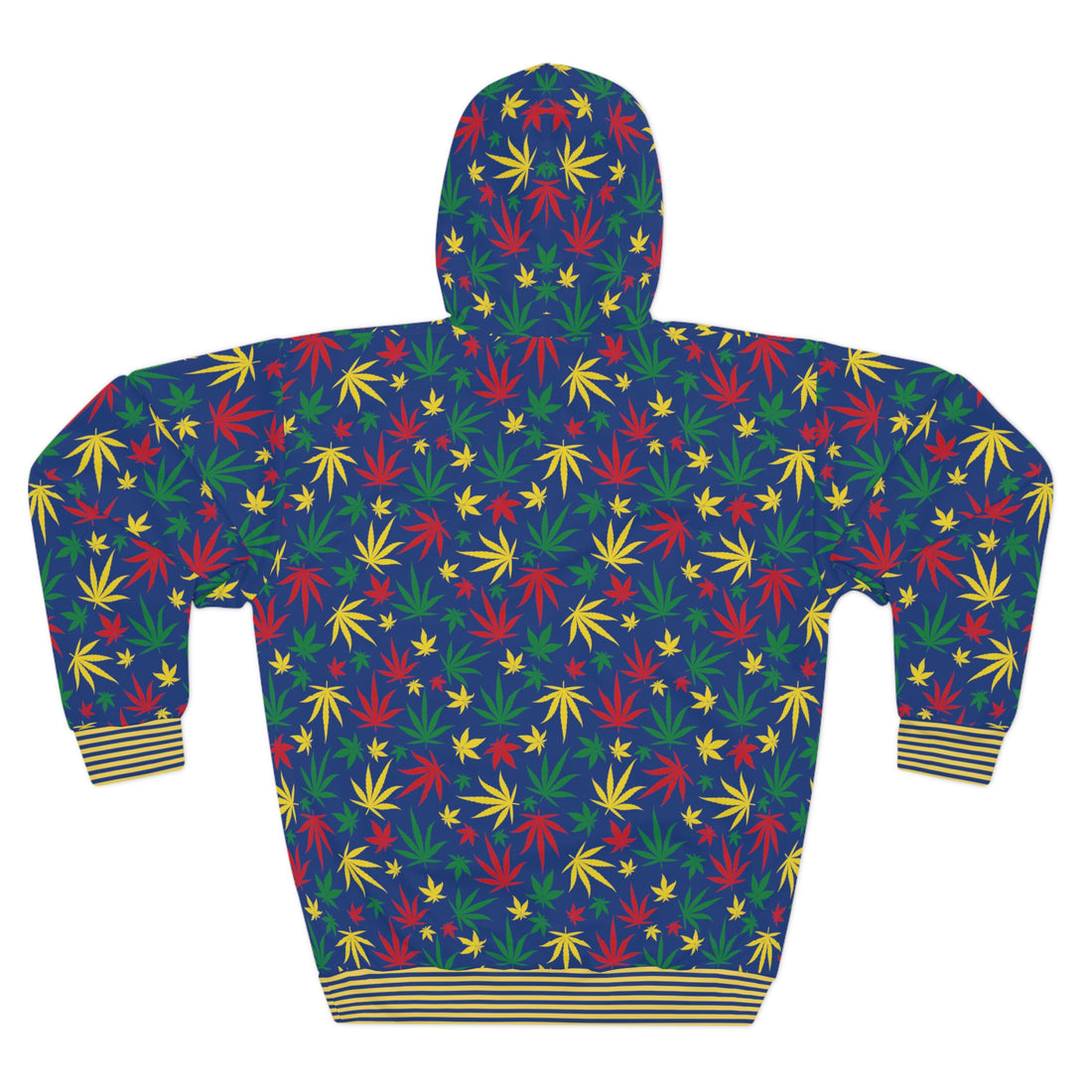 Blue Tropical Rasta Toned Pullover Hoodie