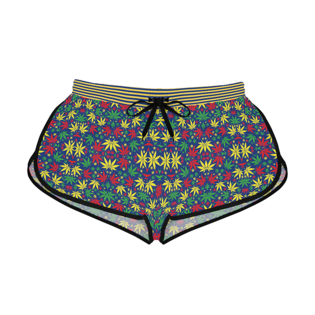 Blue Tropical Rasta Toned Relaxed Gym Shorts