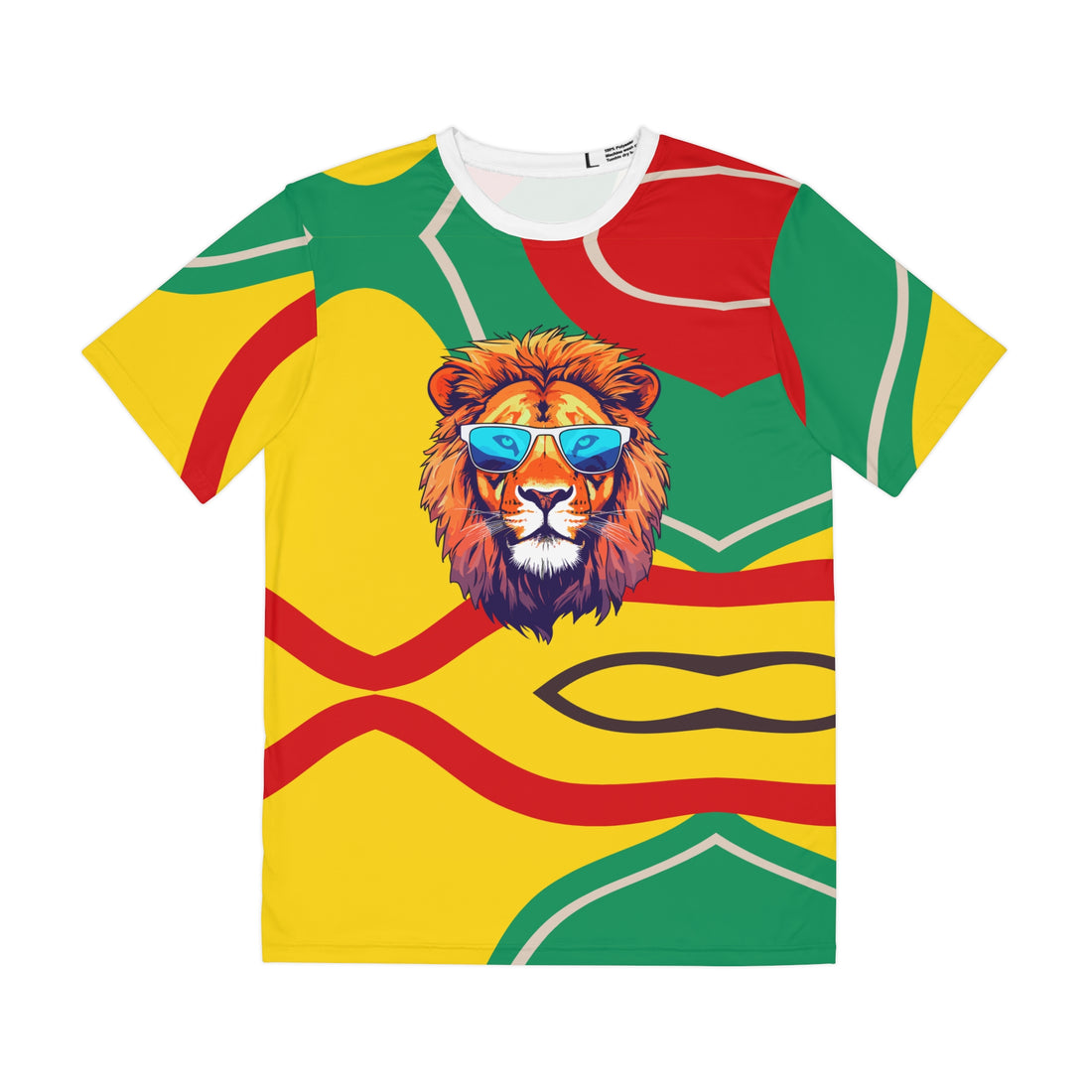 Rasta Lion Men's Polyester Tee (AOP)