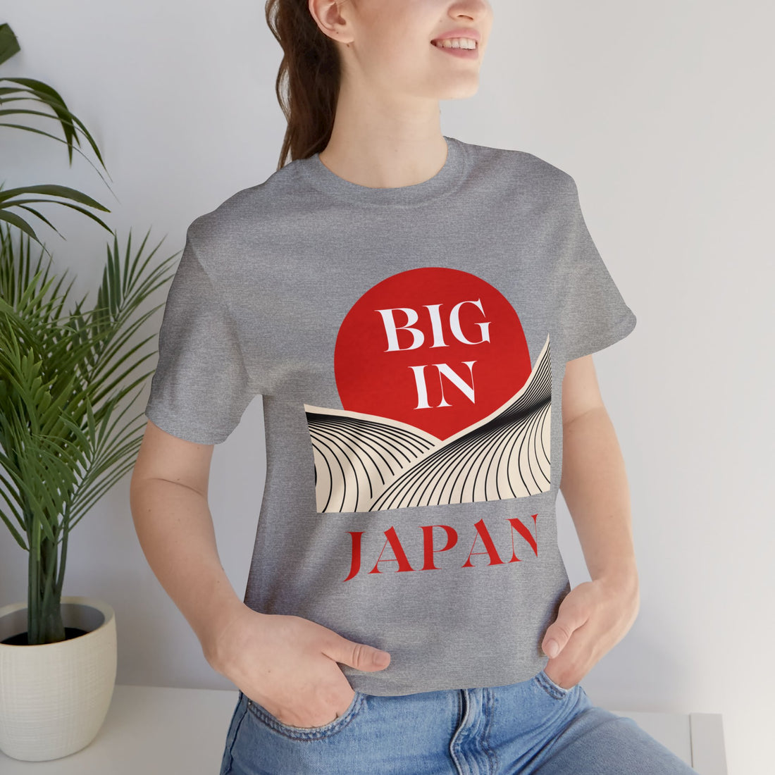Unisex Big In Japan Typography Jersey Tee