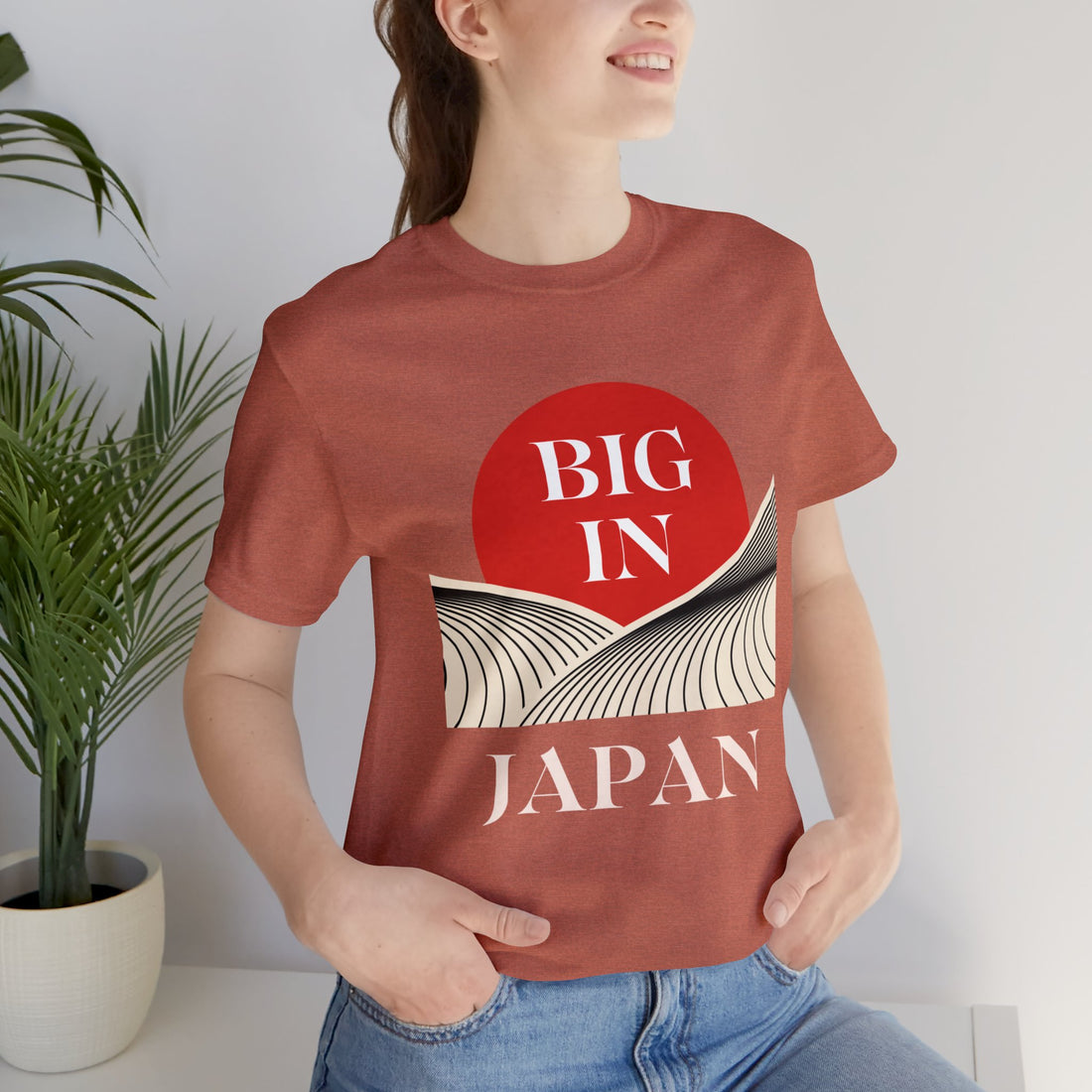 Unisex Big In Japan Typography Jersey Tee