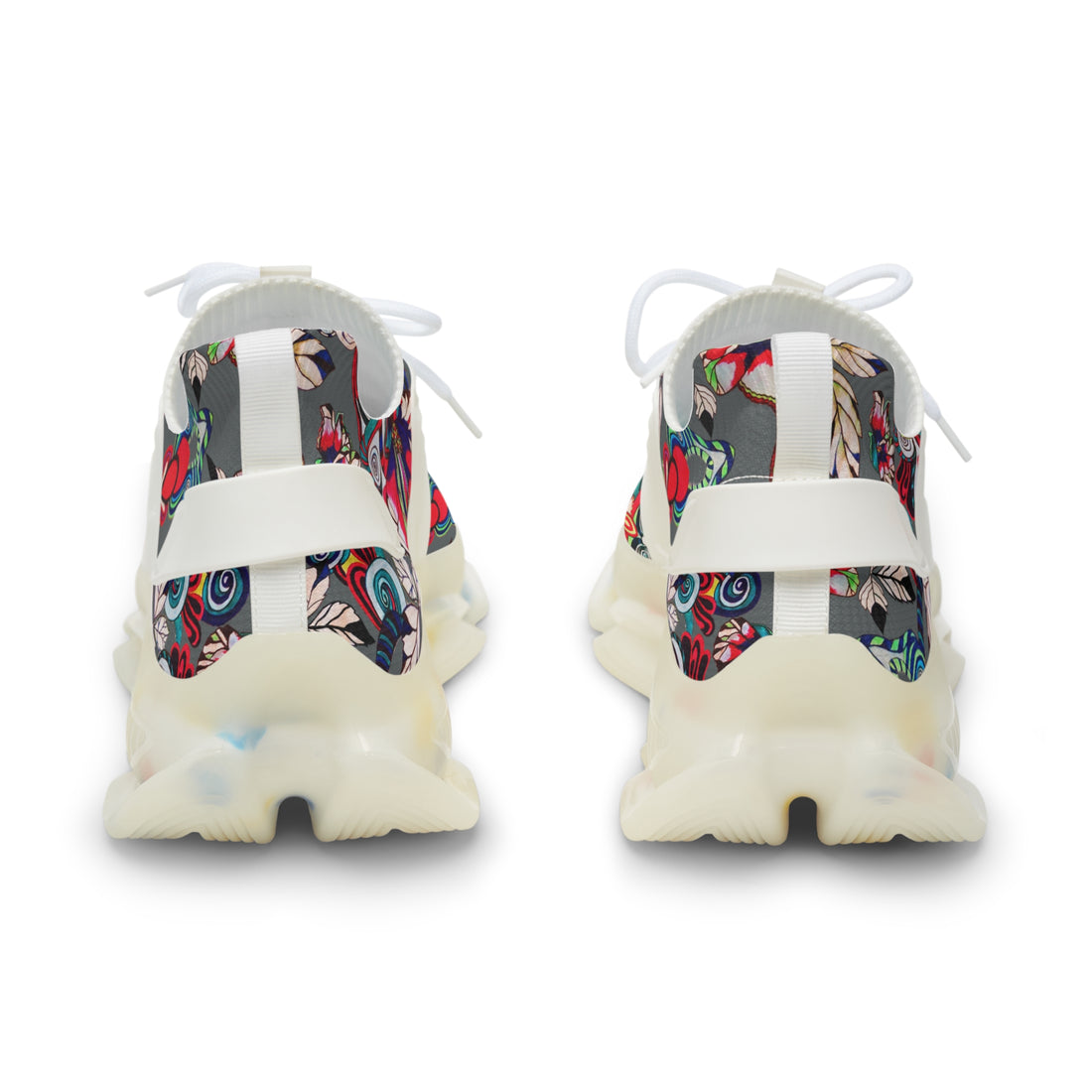 Ash Floral Pop OTT Men's Mesh Knit Sneakers