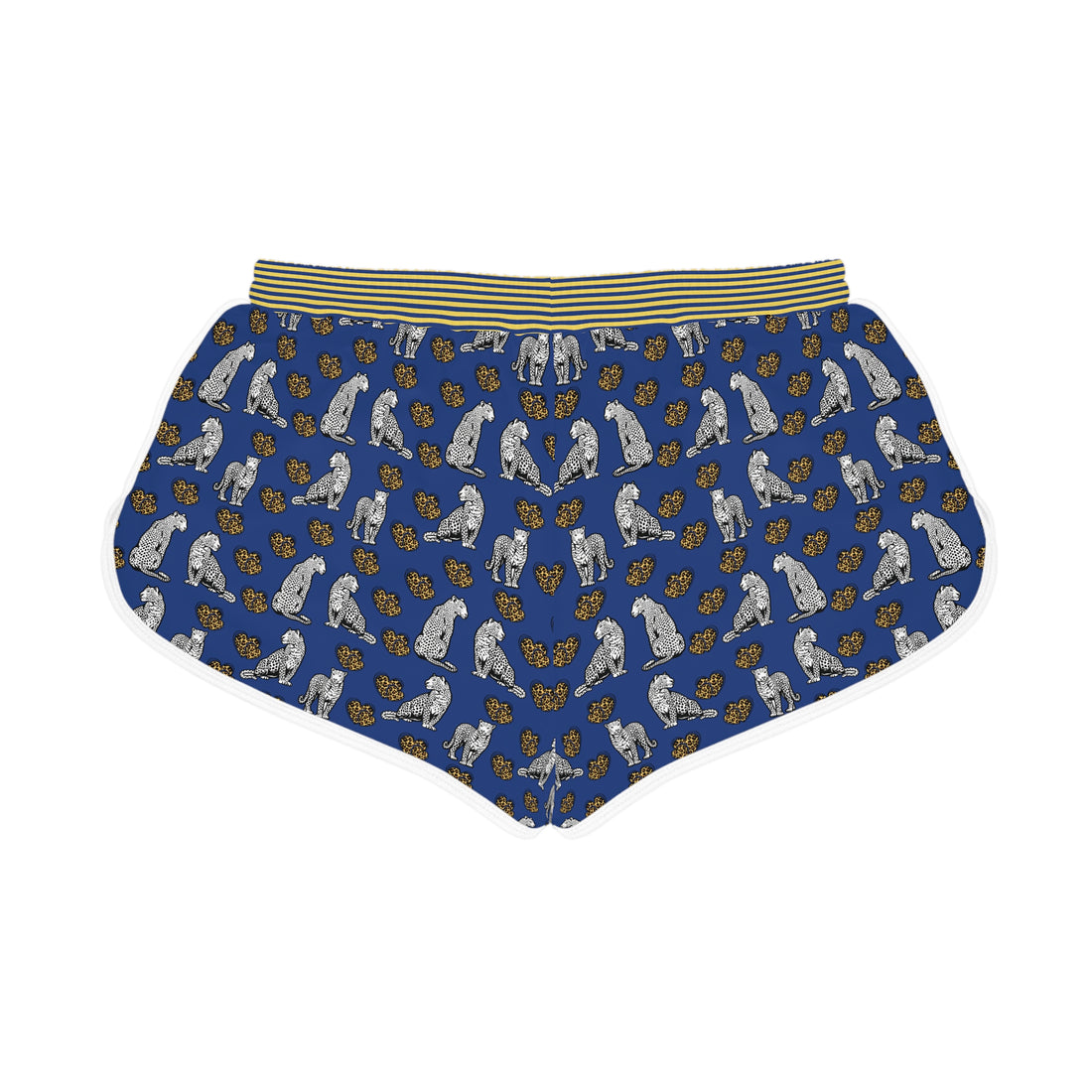 Blue Cheetah Hearts Relaxed Shorts