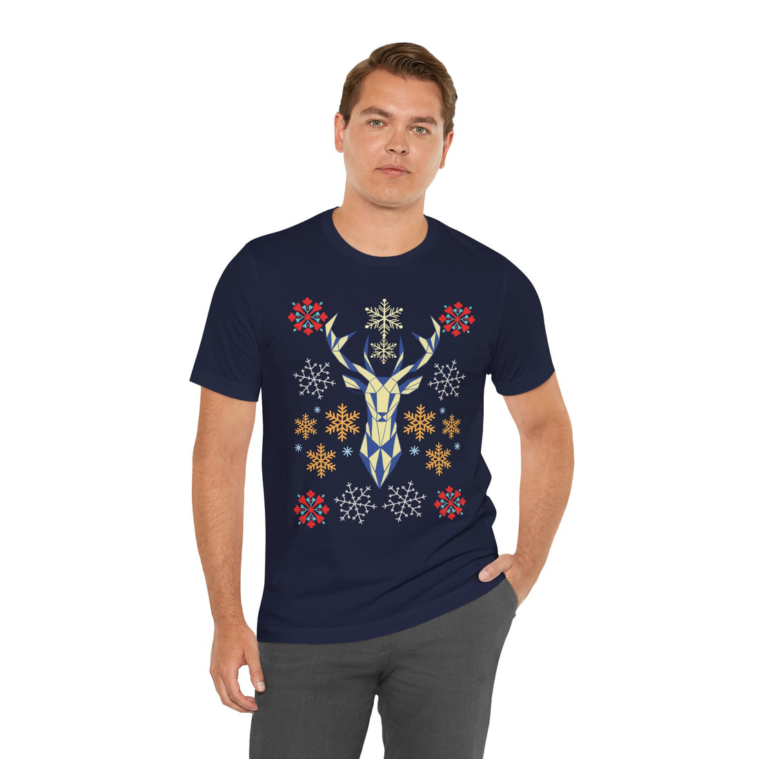 Stag Print Unisex Jersey Tee