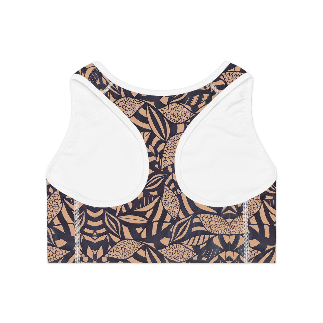 Tumbleweed Tropical Minimalist Racerback (AOP) Sports Bra