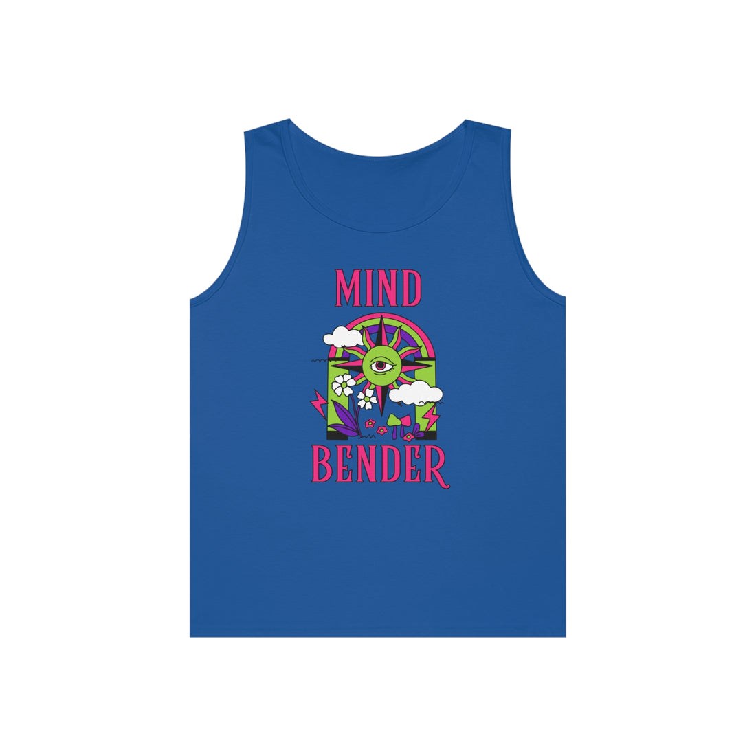 Mind Bender Psychedelic Print Unisex Tank Top
