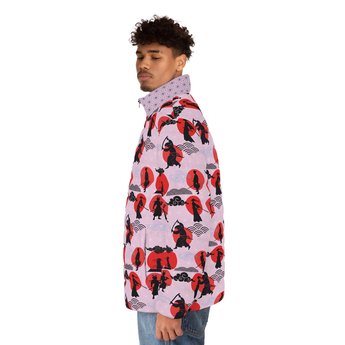 Lilac Samurai Men's Puffer Jacket