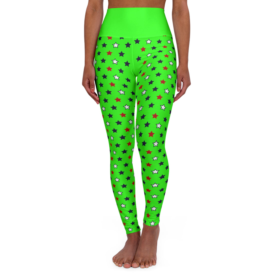 Neon Green Stargirl Yoga Leggings