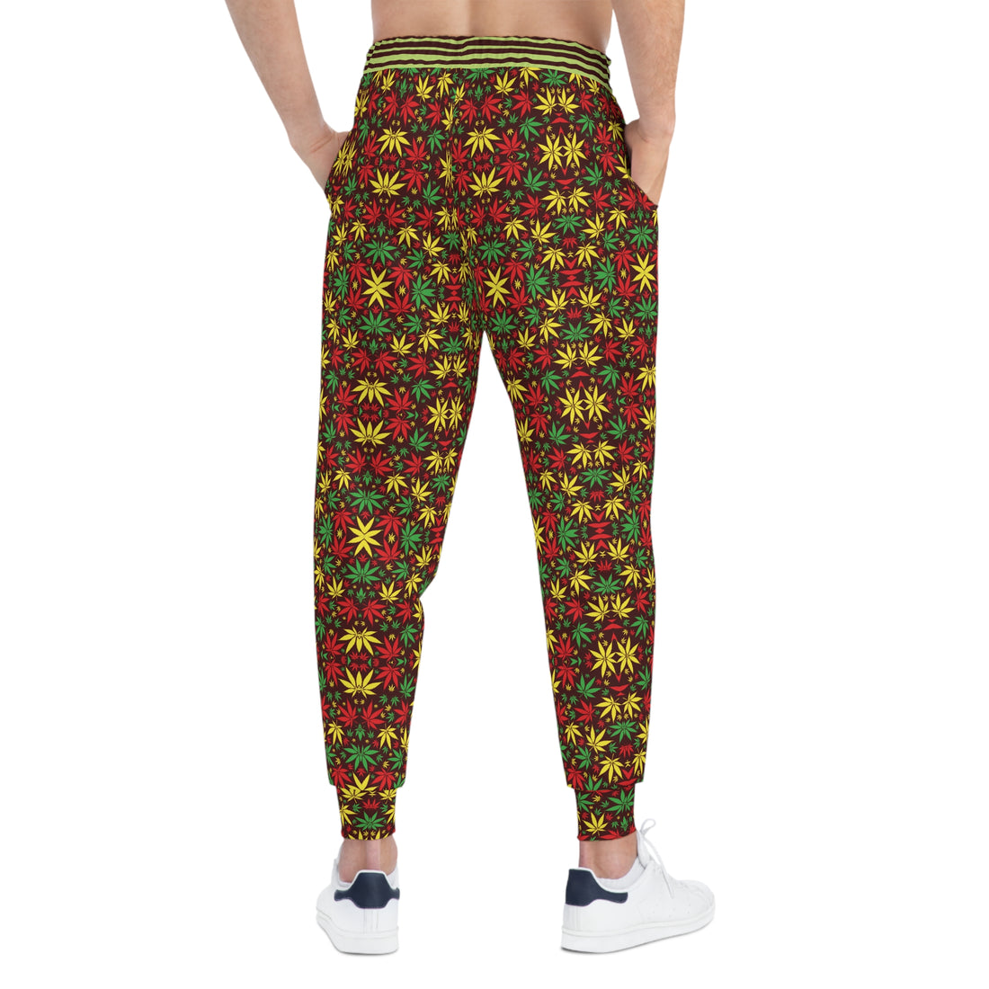 Marsala Tropical Rasta toned Unisex Joggers