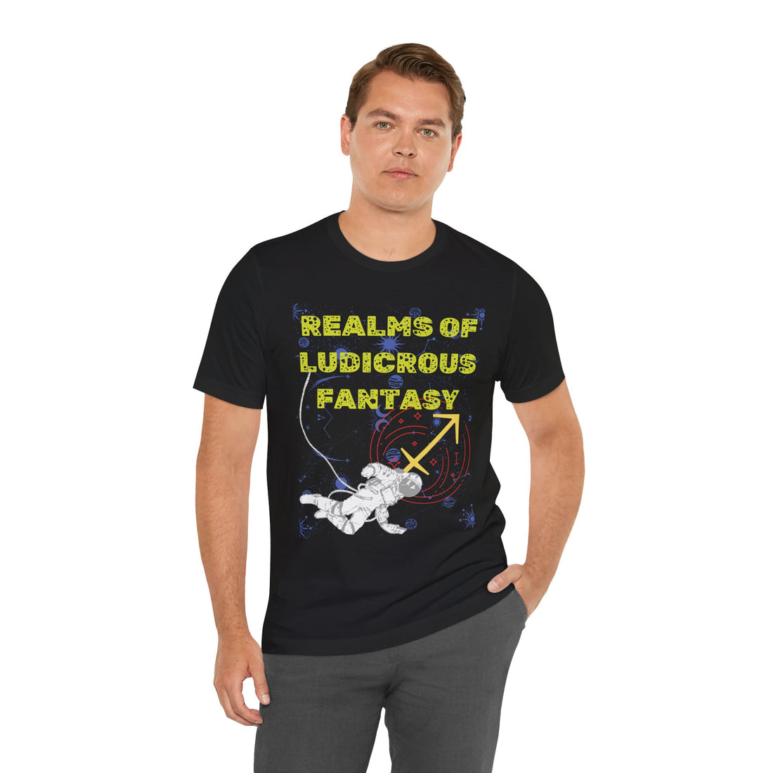 Fantasy Realm Typography Unisex Jersey Tee