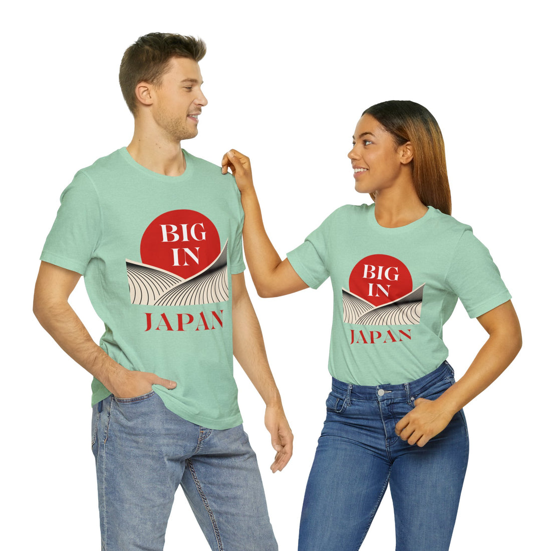 Unisex Big In Japan Typography Jersey Tee