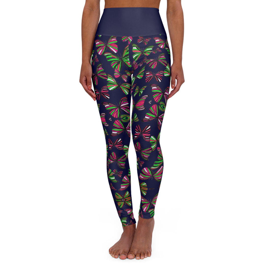Ink Butterfly Kaleidoscope Yoga Leggings