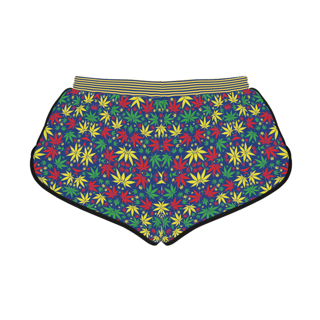 Blue Tropical Rasta Toned Relaxed Gym Shorts