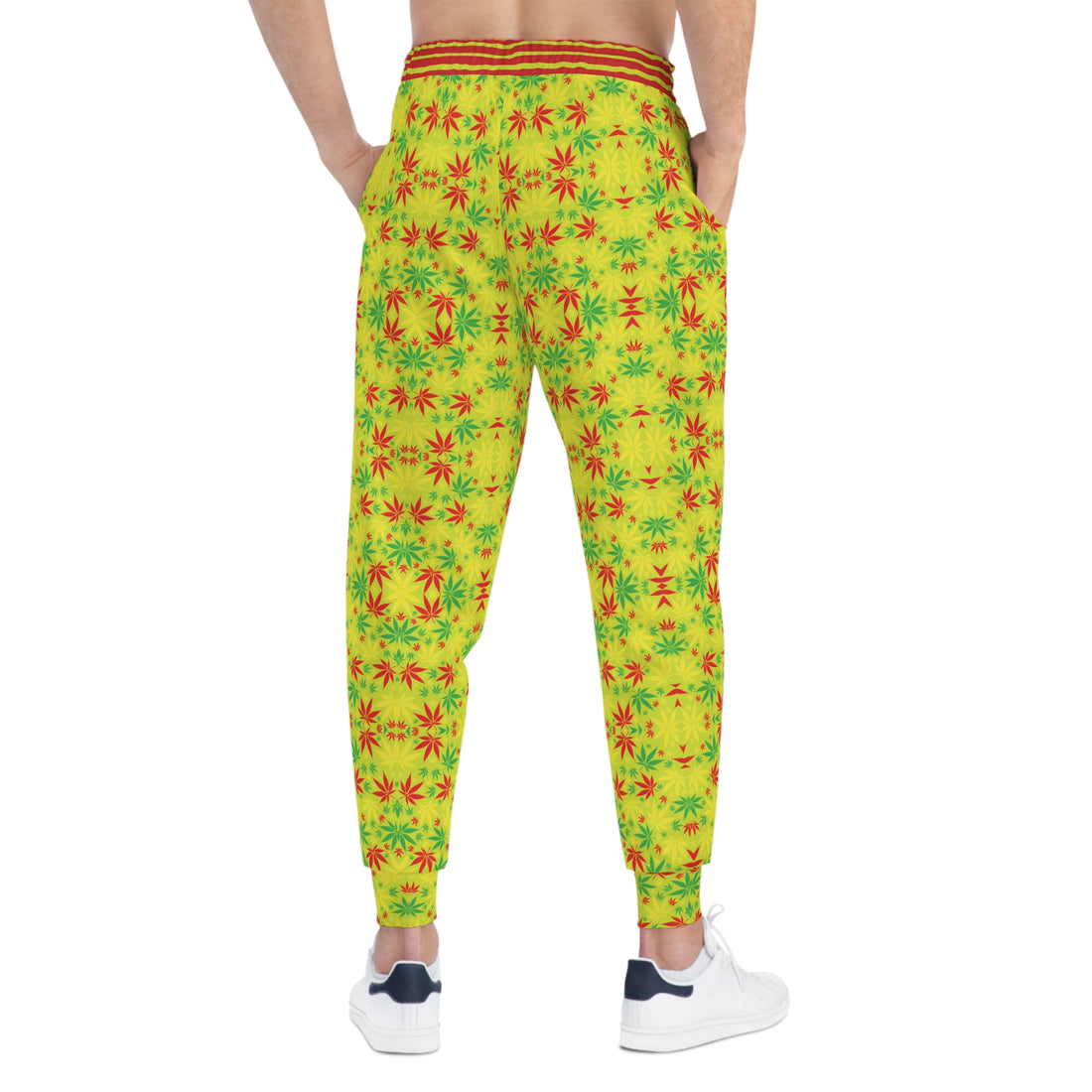 Lime Tropical Rasta toned Unisex Joggers