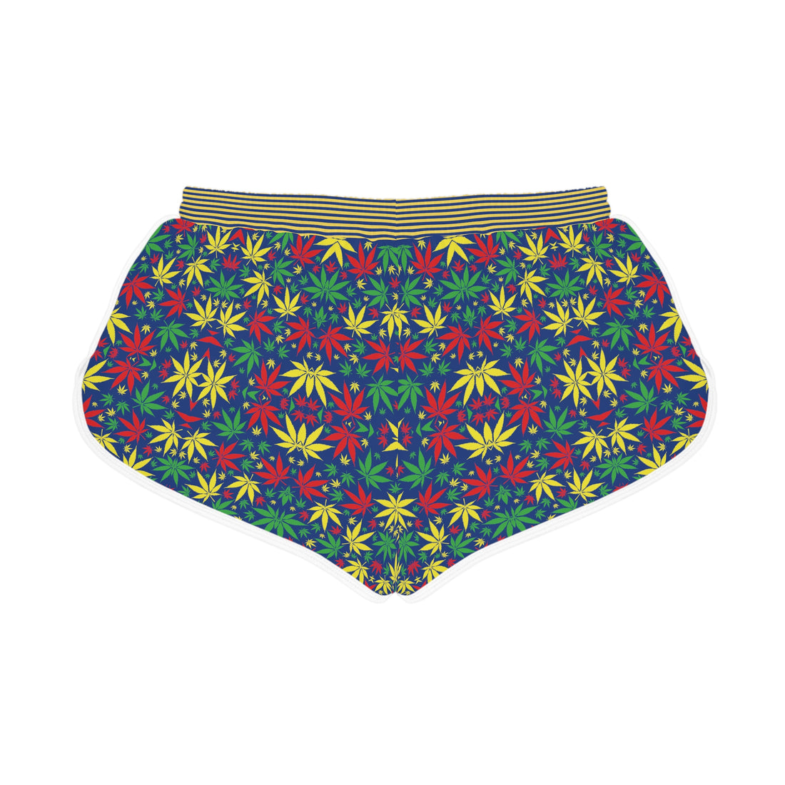 Blue Tropical Rasta Toned Relaxed Gym Shorts