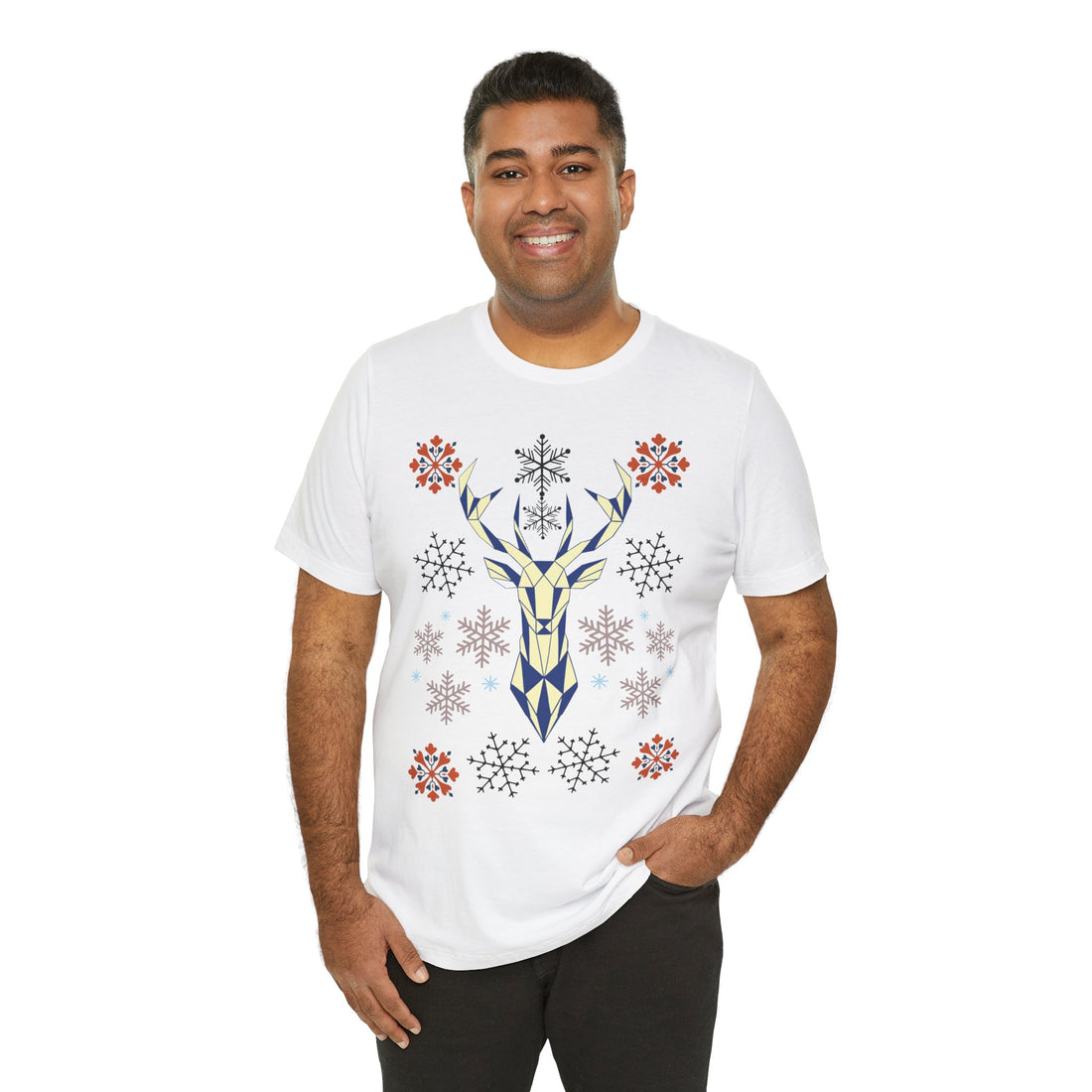 Stag Print Unisex Jersey Tee