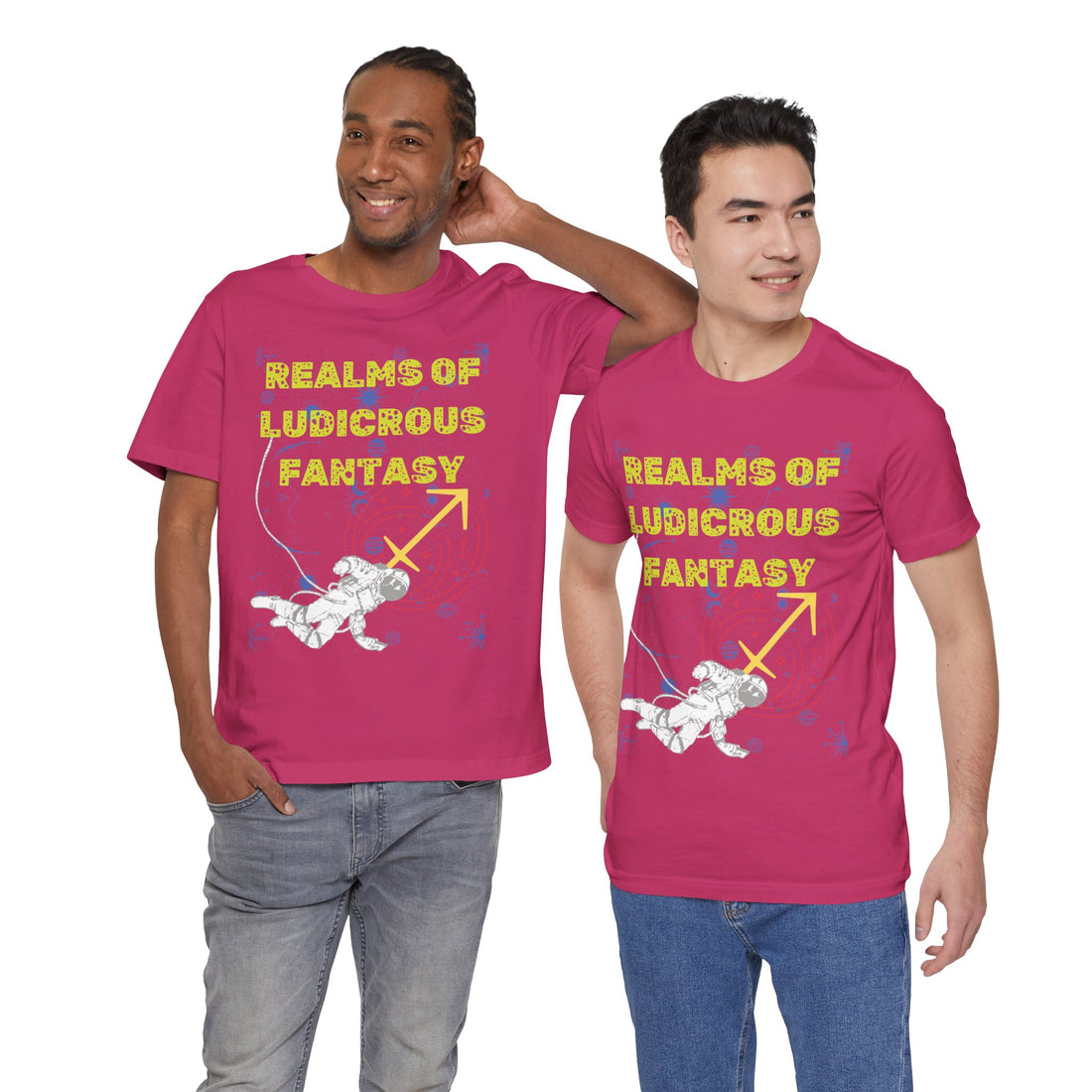 Fantasy Realm Typography Unisex Jersey Tee