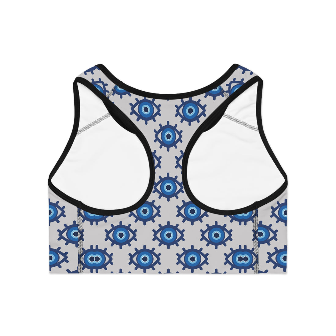 Slate Evil Eye (AOP) Sports Bra