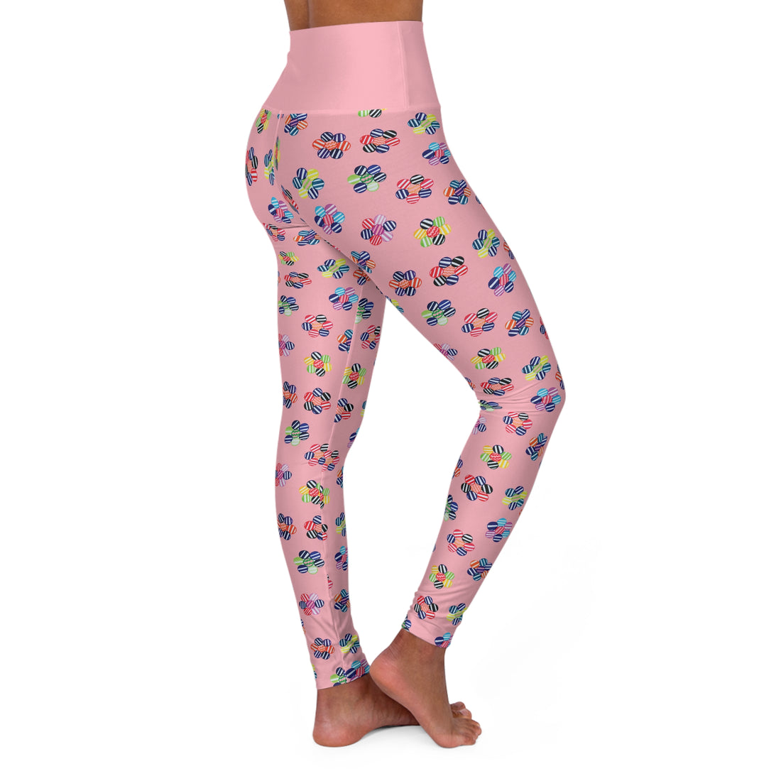Blush Candy Florals Yoga Leggings
