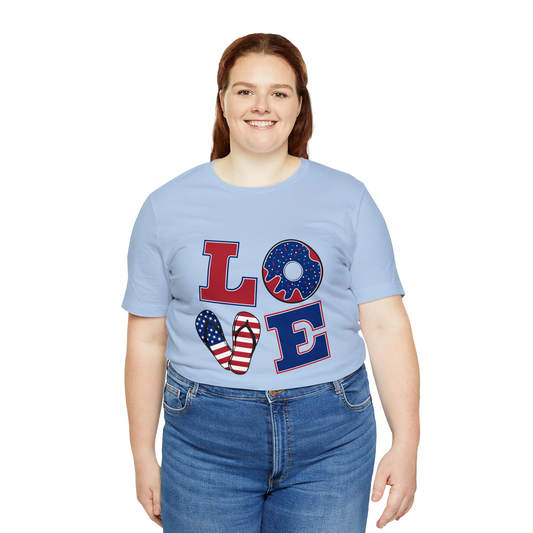 Unisex Jersey American Love Tee