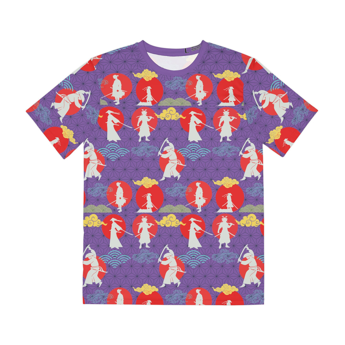Pearl Purple Samurai Men's Polyester Tee (AOP)