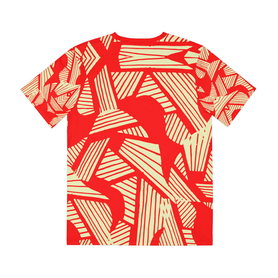 Red Cool Cat Men's Polyester Tee (AOP)