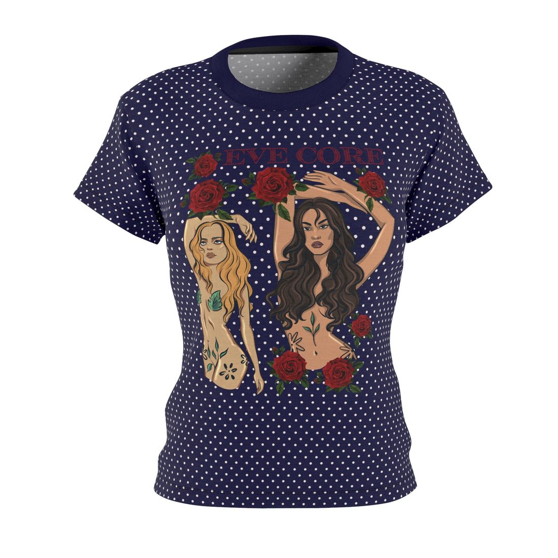 Ink Eve Core AOP Women's Cap Sleeves T-shirt