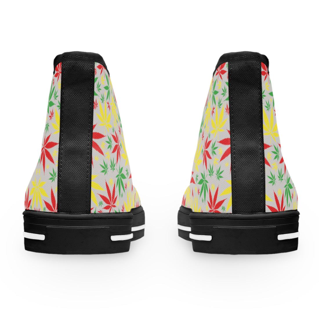 Slate Tropical Rasta Toned Women's High Top Sneakers