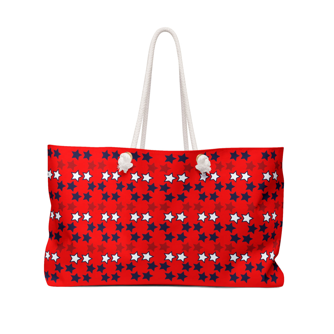 Red Starry Weekender Tote Bag