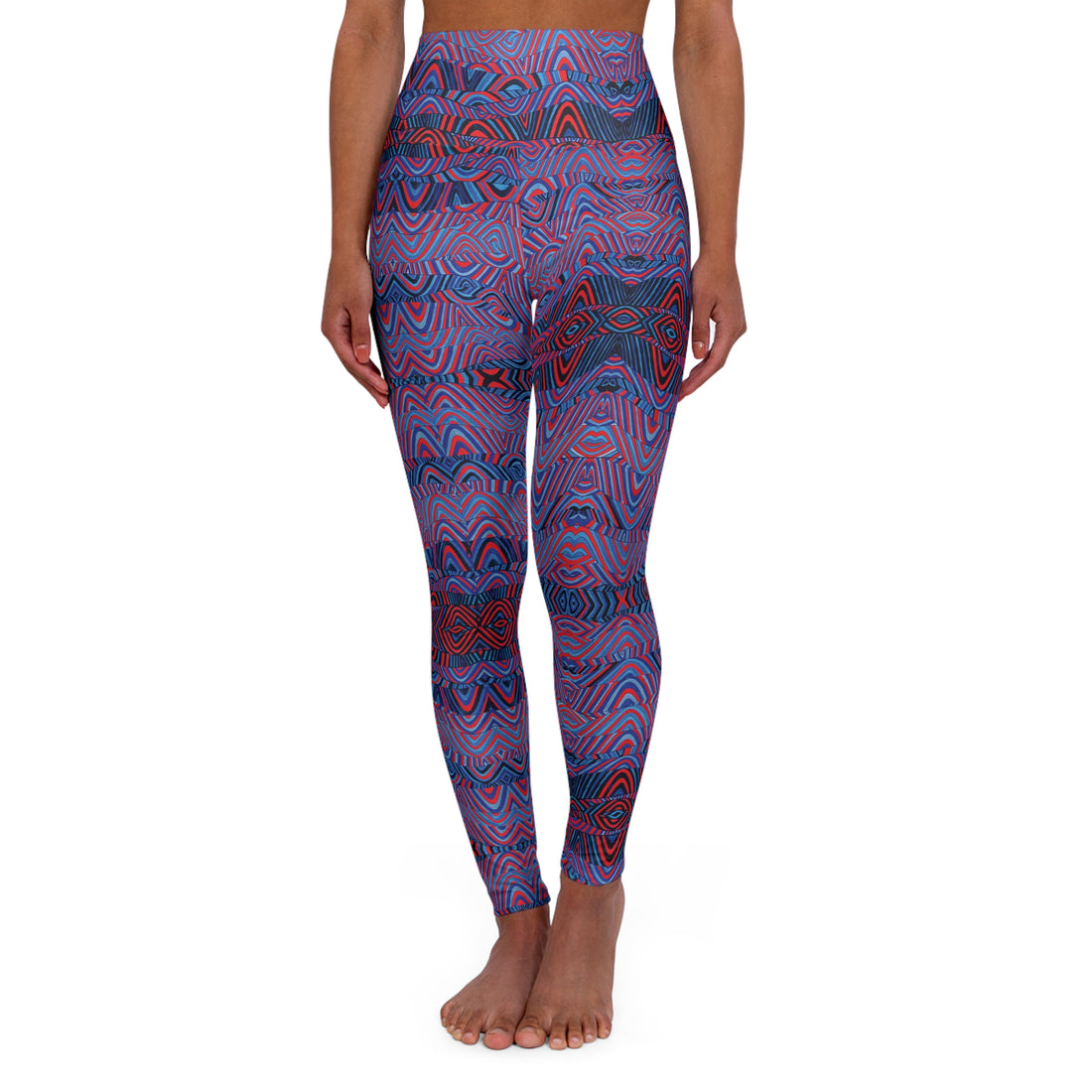Red Sonic Yoga Leggings