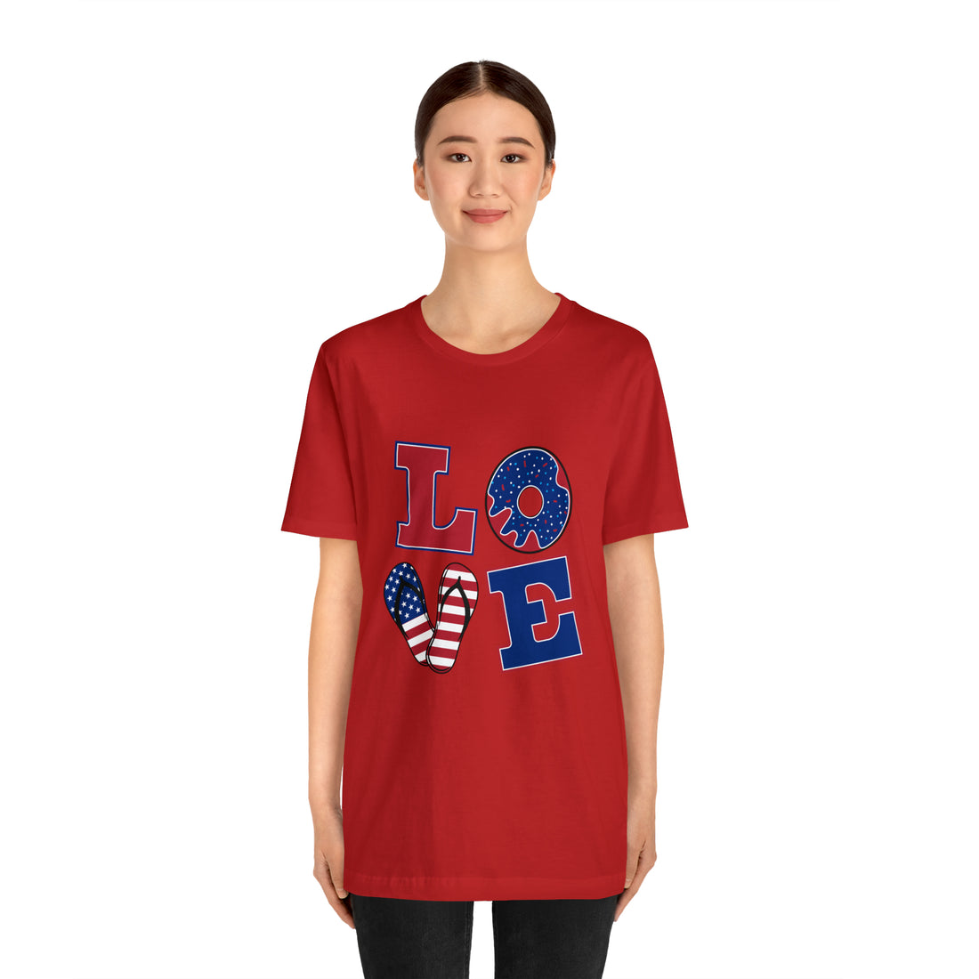 Unisex Jersey American Love Tee