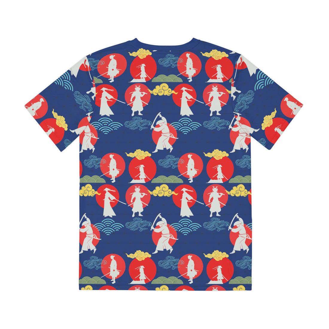 Royal Blue Samurai Men's Polyester Tee (AOP)