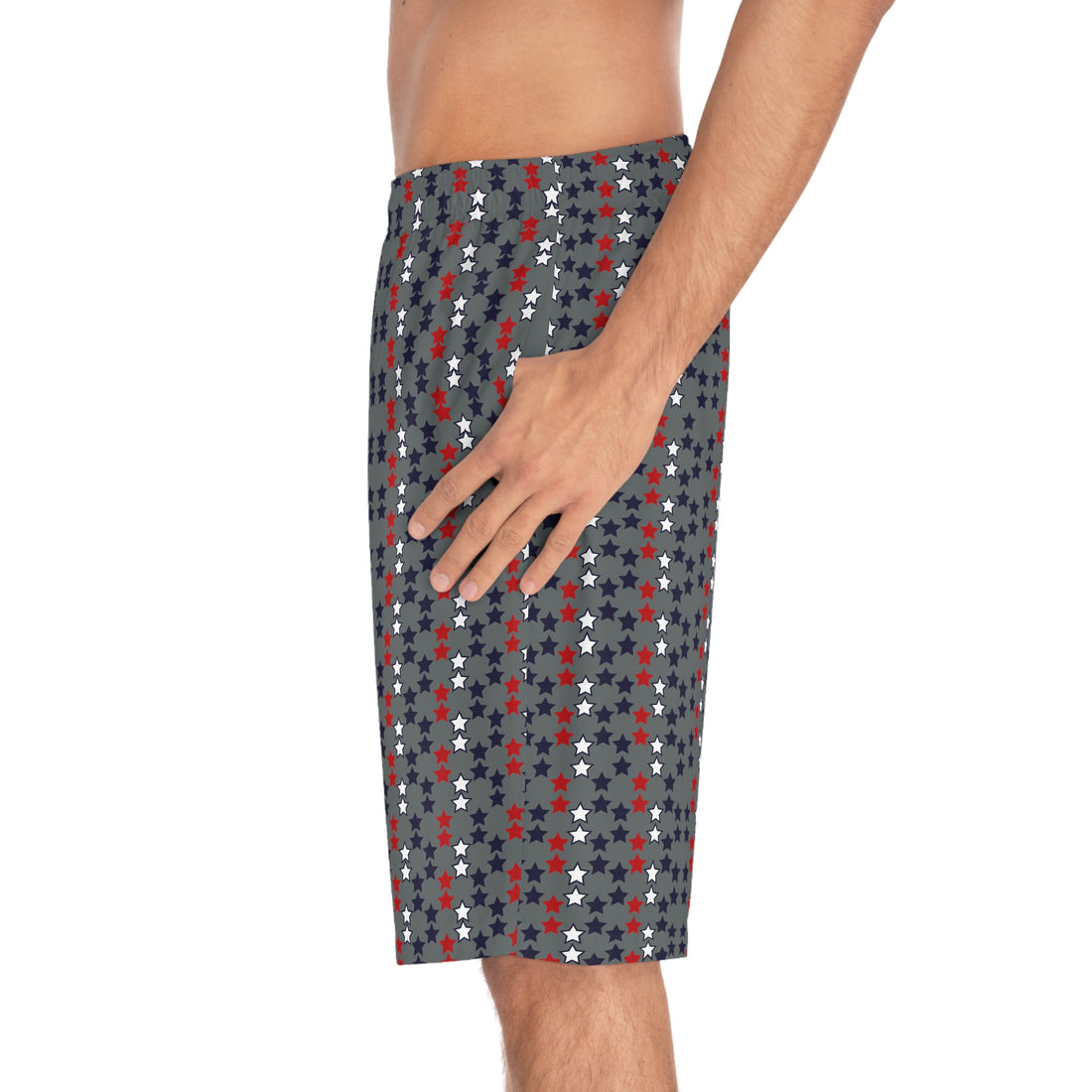 Ash Star Print Men's Board Shorts (AOP)
