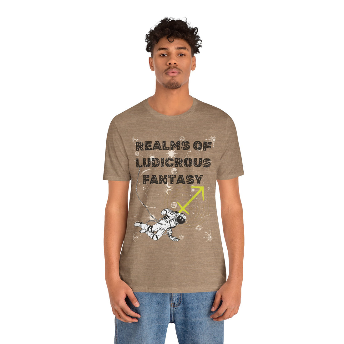 Fantasy Realm Typography Unisex Jersey Tee