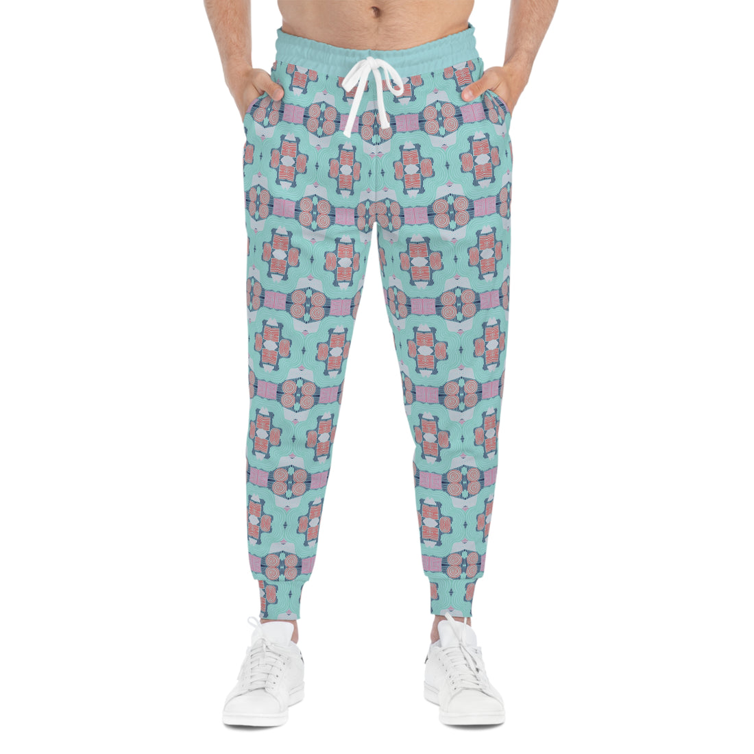 Icy Geometric Print Unisex Joggers