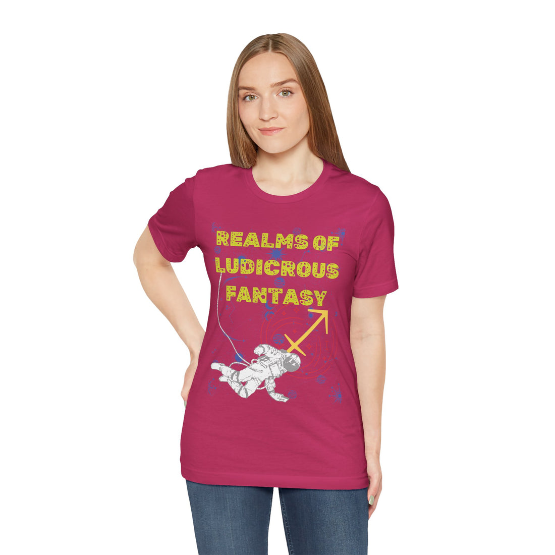 Fantasy Realm Typography Unisex Jersey Tee