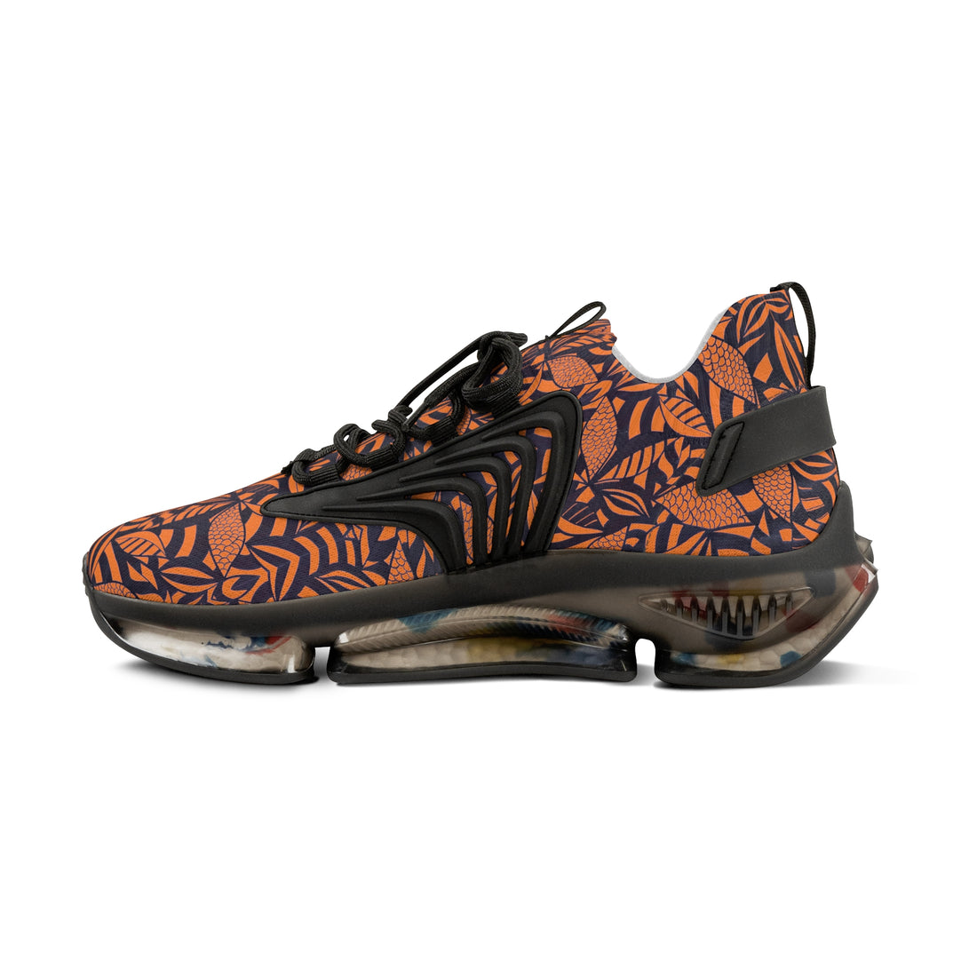 Peach Tropical Minimalist OTT Men's Mesh Knit Sneakers