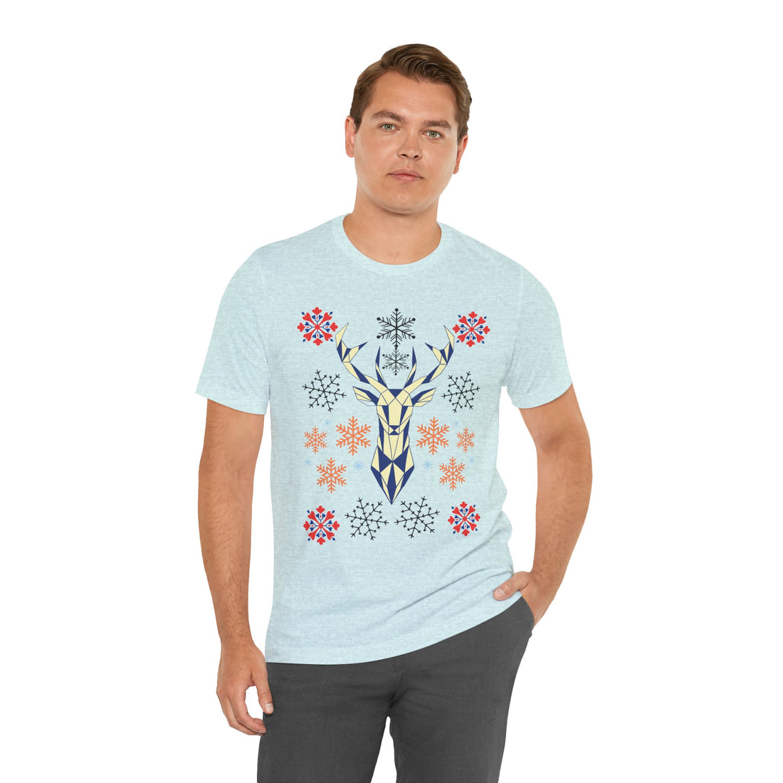Stag Print Unisex Jersey Tee