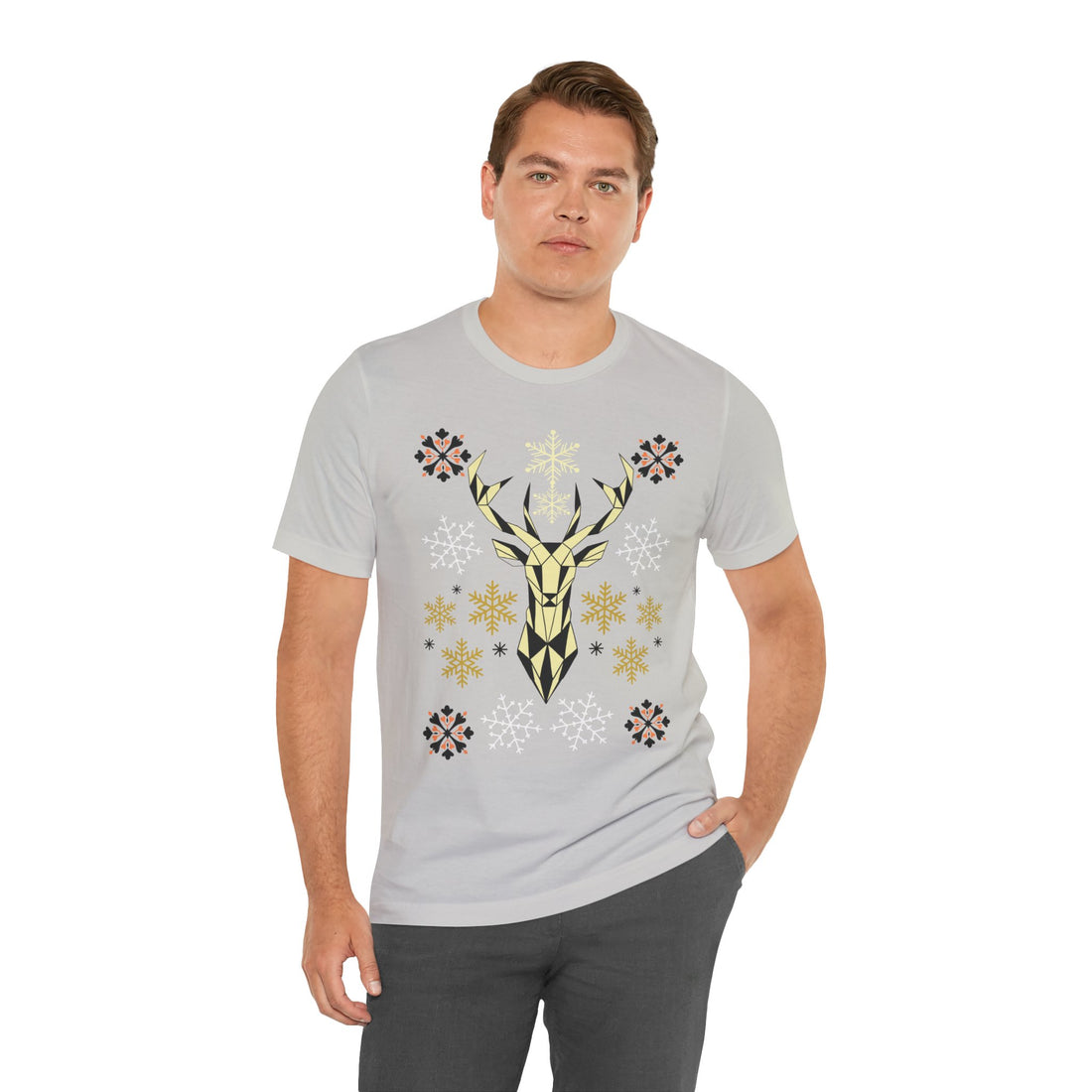 Stag Print Unisex Jersey Tee