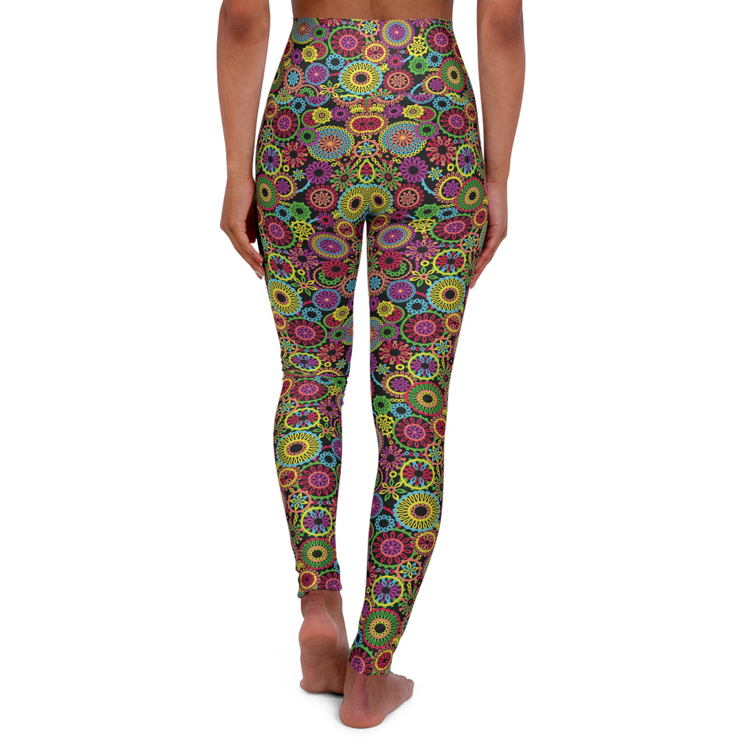Black 70's Vibe Yoga Leggings