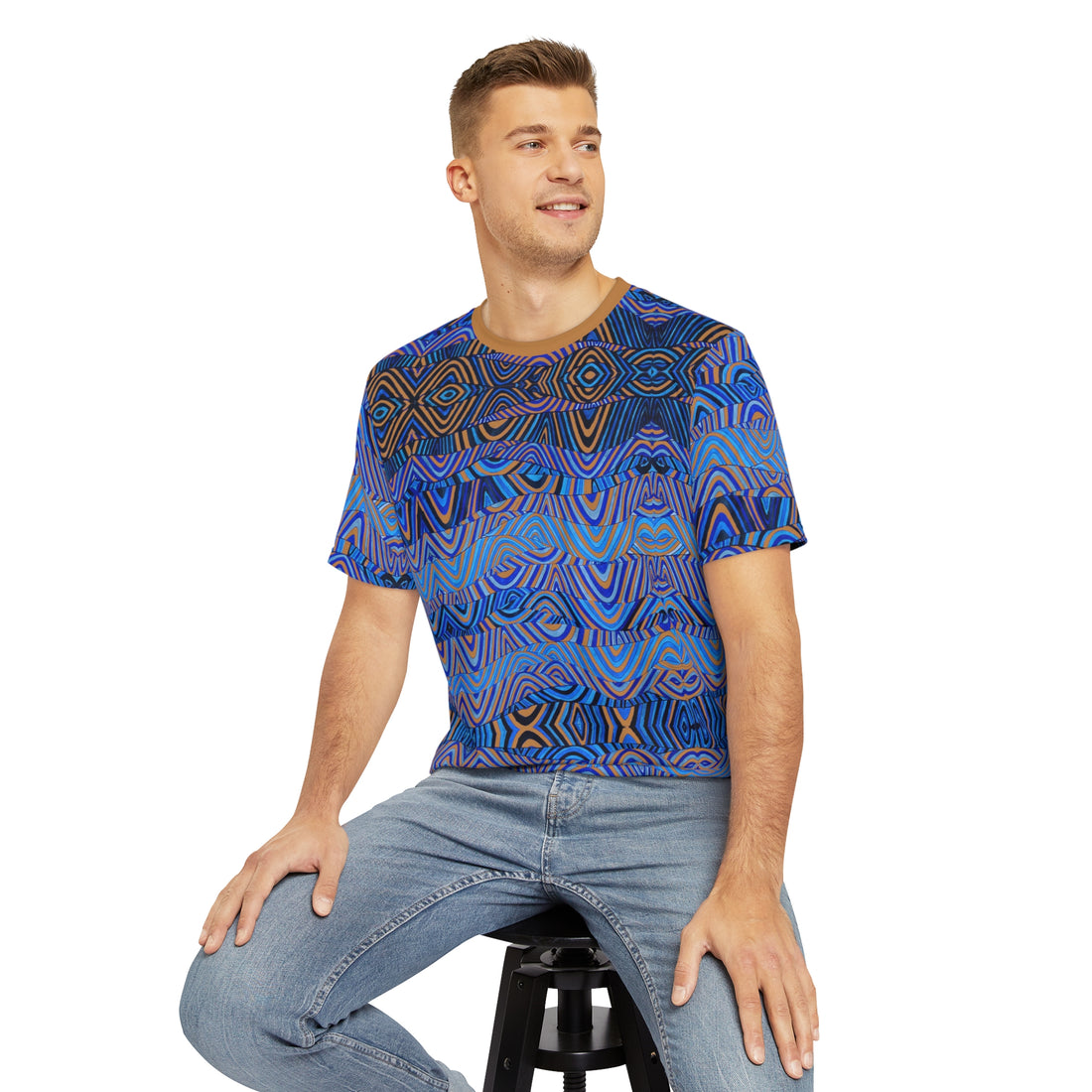 Tussock Sonic Men's Polyester Tee (AOP)