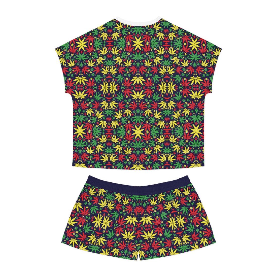 Ink Tropical Rasta Toned Short Pajama Set (AOP)